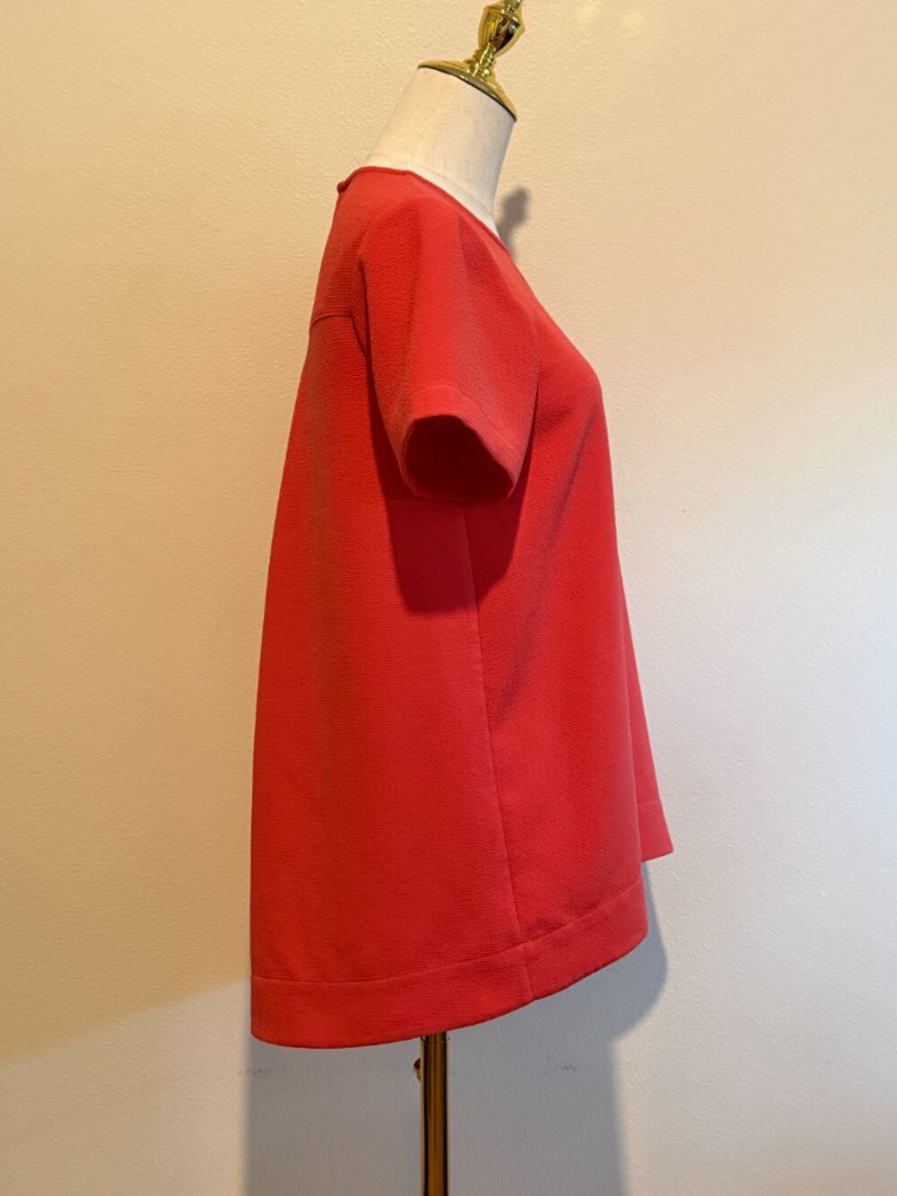 Madewell Red Coral Woven Short Sleeve Top Size S - Picture 5 of 9